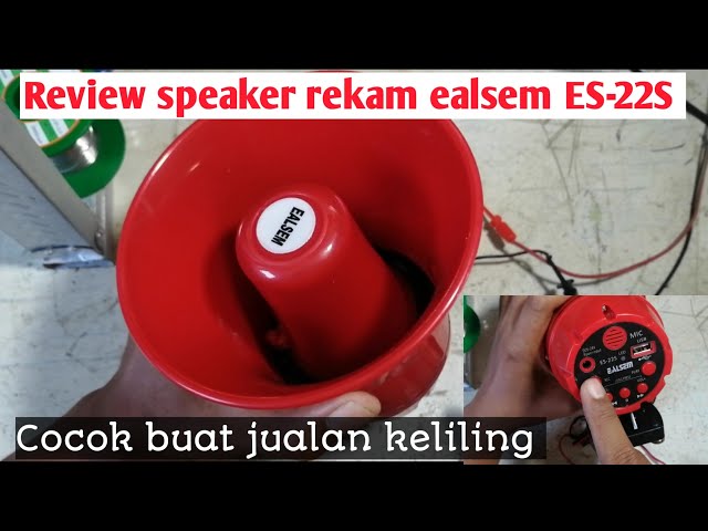 Speaker rekam suara || buat jualan keliling || ealsem ES-22S class=