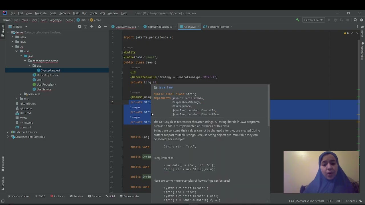 Spring Security pratique #7 | Dépendance, PasswordEncoder & méthodes UserService