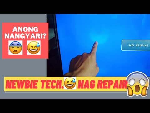 Xenon 32 inches LED TV Backlight repair using DIY method with newbie technician.