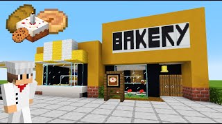 Minecraft Tutorial: How To Make A Modern Bakery 2022 City Tutorial