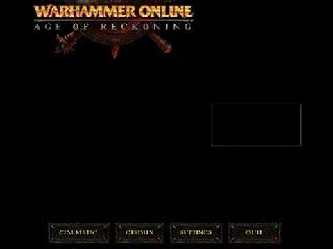 Warhammer Online Login and Character Selection