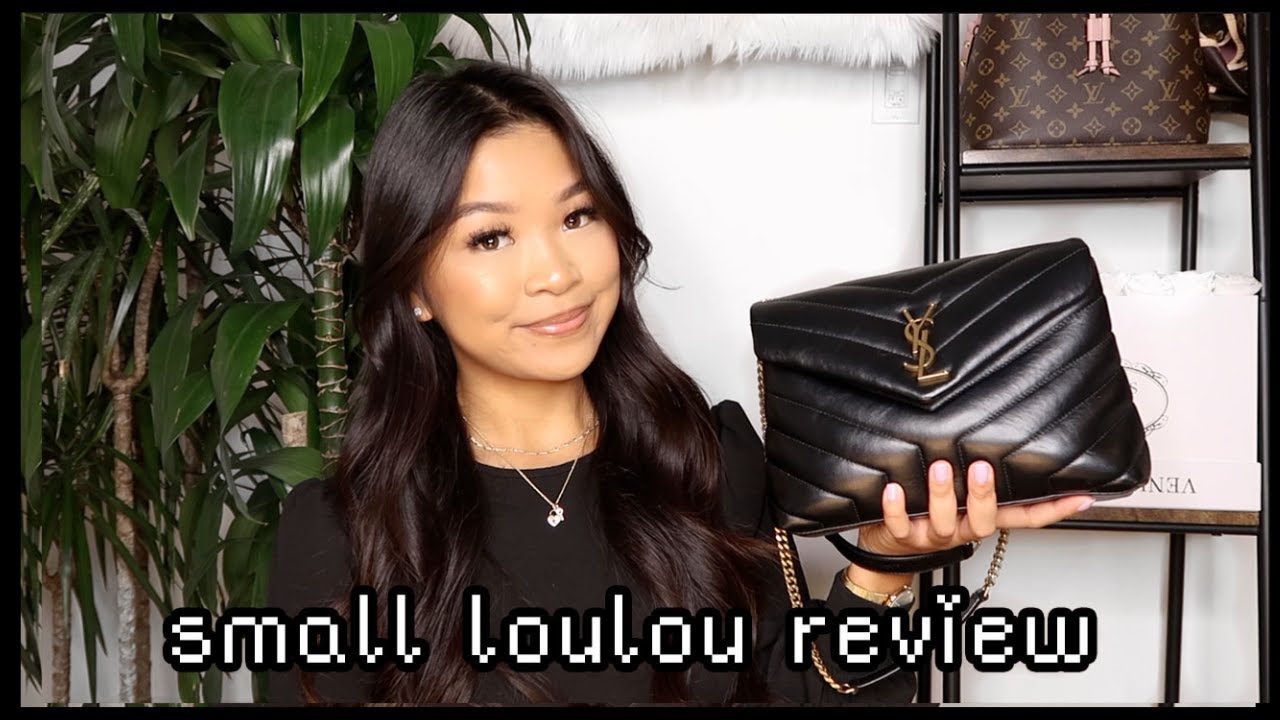 SAINT LAURENT SMALL LOULOU | UPDATE & REVIEW / WHAT'S IN MY BAG?! - YouTube