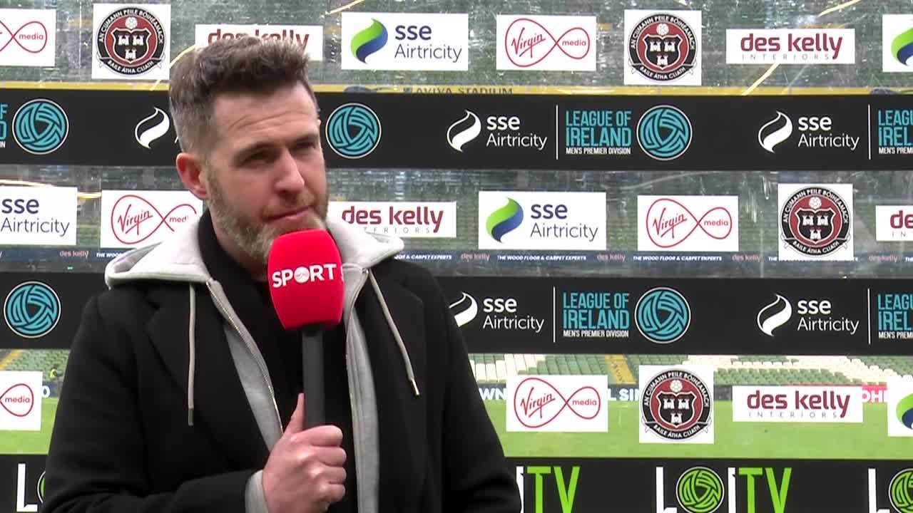 Stephen Bradley after defeat for Shamrock Rovers in Dublin Derby