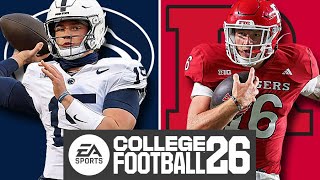 Penn State at Rutgers - Week 14 Simulation (EA College Football 26)