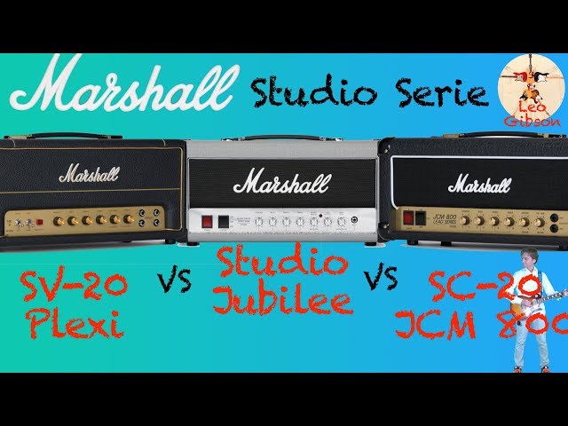 Plexi SV20 vs JCM 800 SC20 vs Jubilee: Marshall Studio Series amps