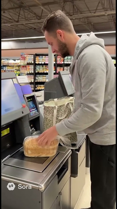 Self-Checkout Shame Is Real 💀🛒 #aicomedy #sora2 #howtomakeaimovies #aifilmschool