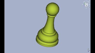 Freecad Часть 12. Пешка. Используем Эффективно Полилинию. Вращение