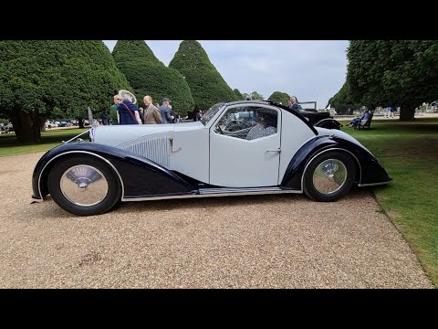 1934 Avions Voisin Type C-27 Aerosport Video View at Hampton Court Palace Concours of Elegance 2021