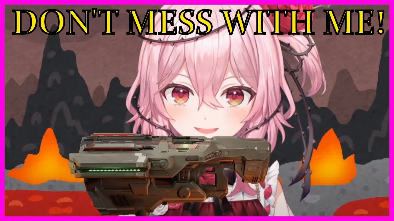 Rosemi pulls her Gun at chat and Doom Eternal Ultra-Nighmare Mode [Nijisanji EN]