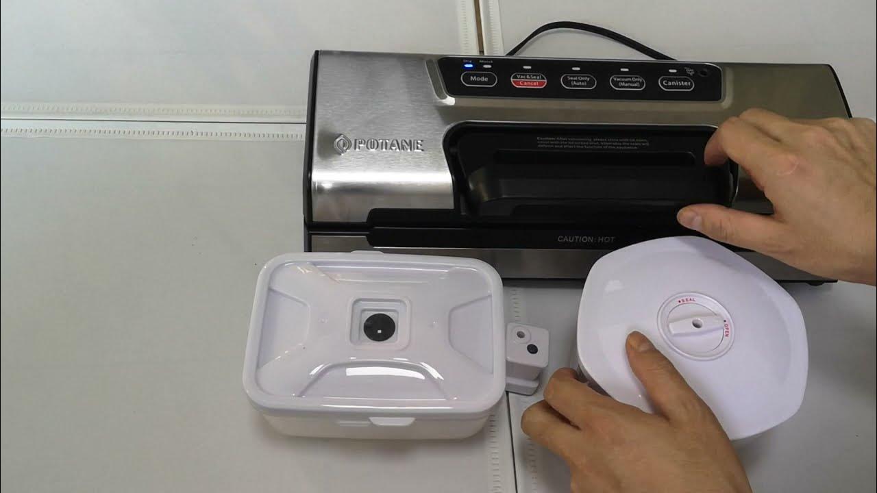 How to use Potane Hose & Canisters with VS5736 vacuum sealer 