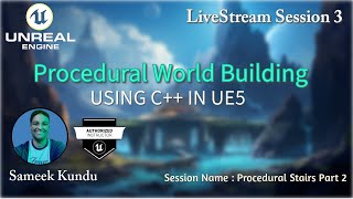 Build Procedural Stairs in UE5 - Part 2 | PWB Episode 3 (Live)