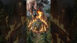 Miniature Forest Fire Emergency #Management #Services #youtubeshorts #rescue #trendingshorts #ai