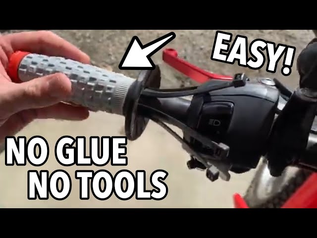 Enduro MX Black/Green Dual Compound Motorcycle Grips With Grip Glue - 7/8" Handlebar, Vibration Reducing