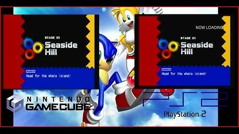 Sonic Heroes - GameCube Vs PS2 - Side By Side Comparison
