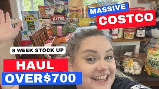 COSTCO HAUL | 8 WEEK STOCK UP | MASSIVE HAUL | WE SPEND HOW MUCH 😱