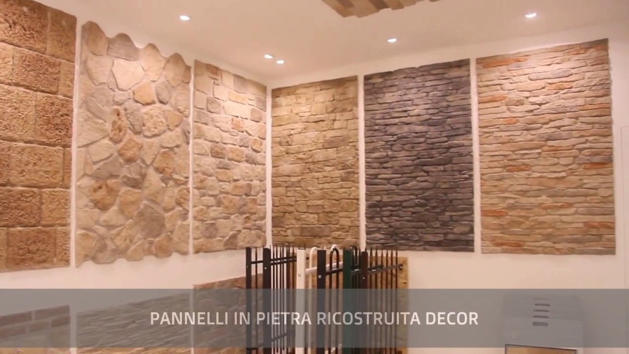 Pannelli in pietra ricostruita e gesso decor youtube