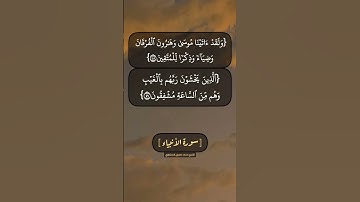سورة الأنبياء الآية ٤٨ الى ٥١ بصوت الشيخ محمد صديق المنشاوي