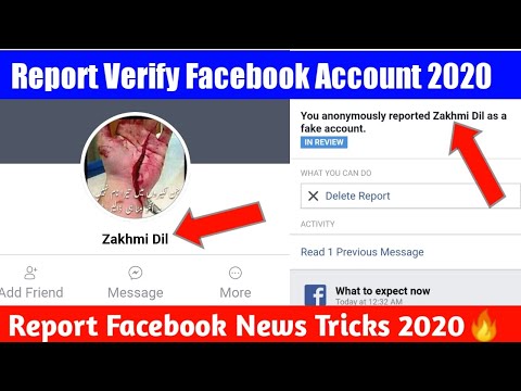 Report Facebook Report Verify Facebook Account  2020