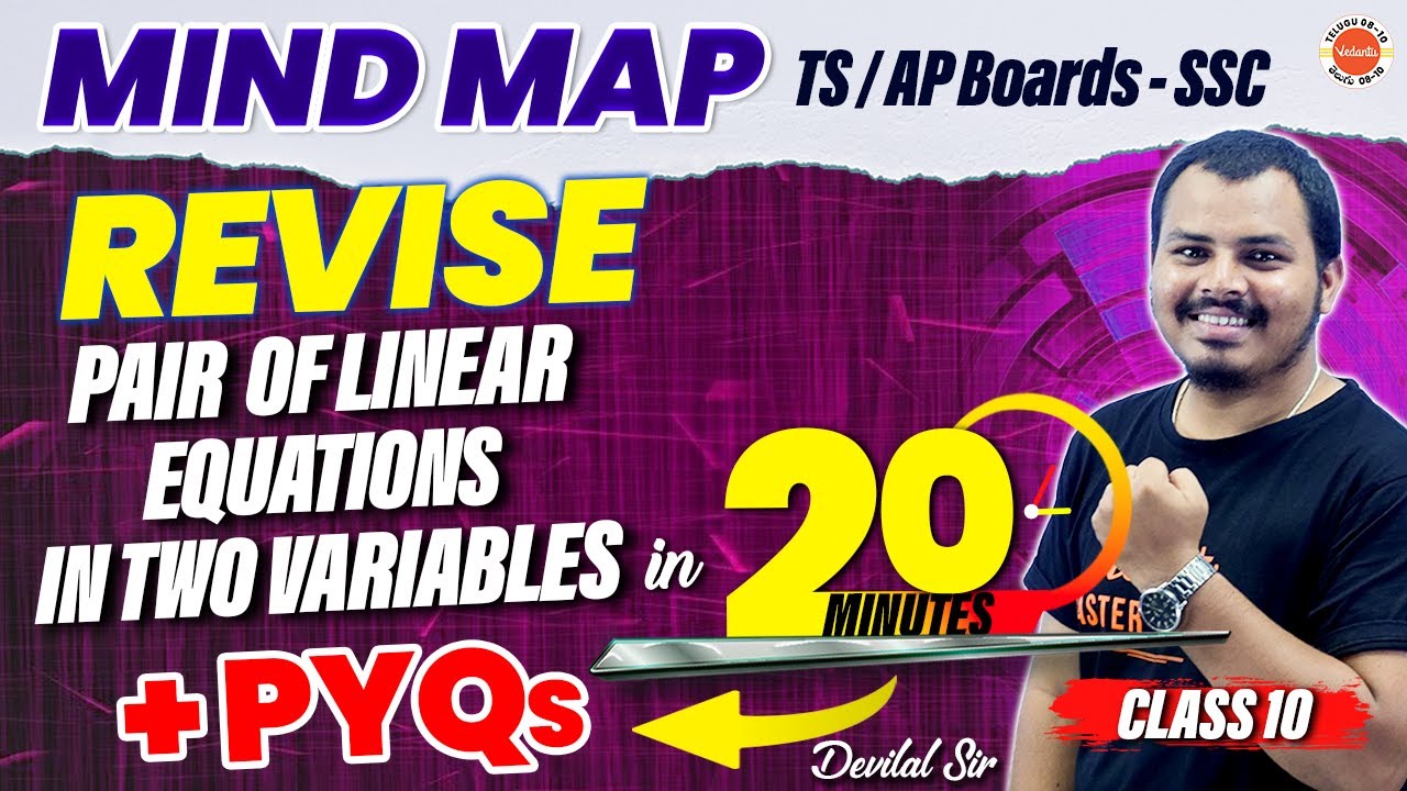 Mind Map | Revise Pair of Linear Equations in Two Variables | PYQs ...