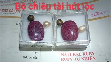 Ruby trầm hương ngọc trai rất đẹp 😍 868k 1.268k 1 bộ có giấy kiểm định kèm t