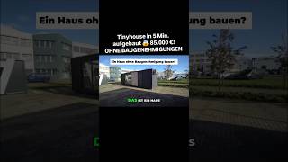 Tinyhouse in 5 Min. aufgebaut 85.000 €! OHNE BAUGENEHMIGUNG #camping #werbung #tinyhouse #eigenheim