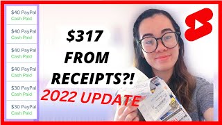 HOW I MADE $317 FROM SCANNING RECEIPTS | Top 3 Receipt Apps to Make Money (2022 UPDATE) #shorts