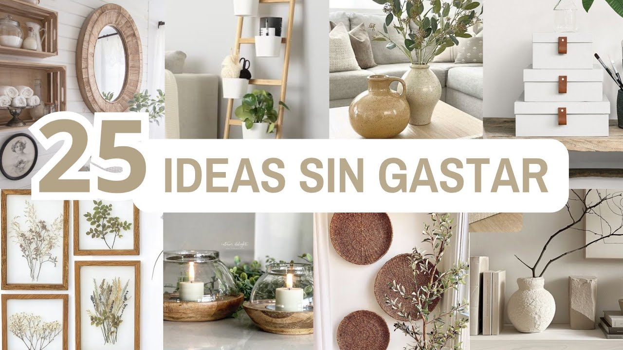 😱Decora tu CASA GRATIS!! 💸¡25 ideas que tienes que hacer ya! DECORACIÓN FÁCIL