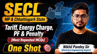SECL | MP &amp; Chhattisgarh State | Tariff/Energy Charge/PF &amp; Penalty | Most Repeated MCQs | One Shot