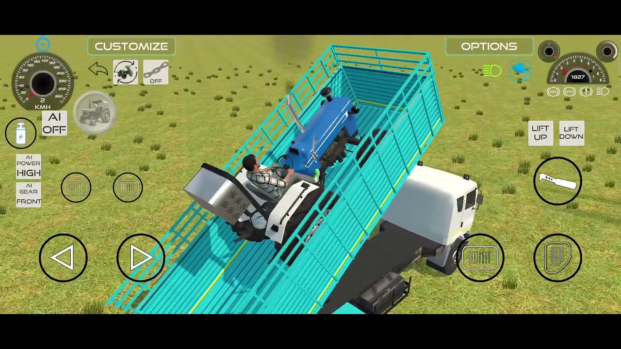 Indian railway simulator game ka video truck loading tractor 🚜 