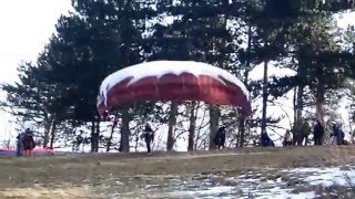 Paragliding fail, Săcele, Brașov County