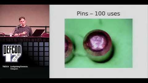 DEFCON 17: Lockpicking Forensics