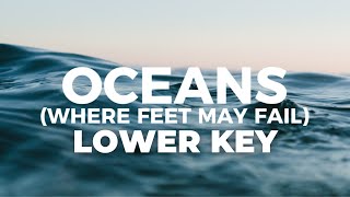 OCEANS (Where Feet May Fail) by Hillsong United Karaoke\/Instrumental - Lower Key