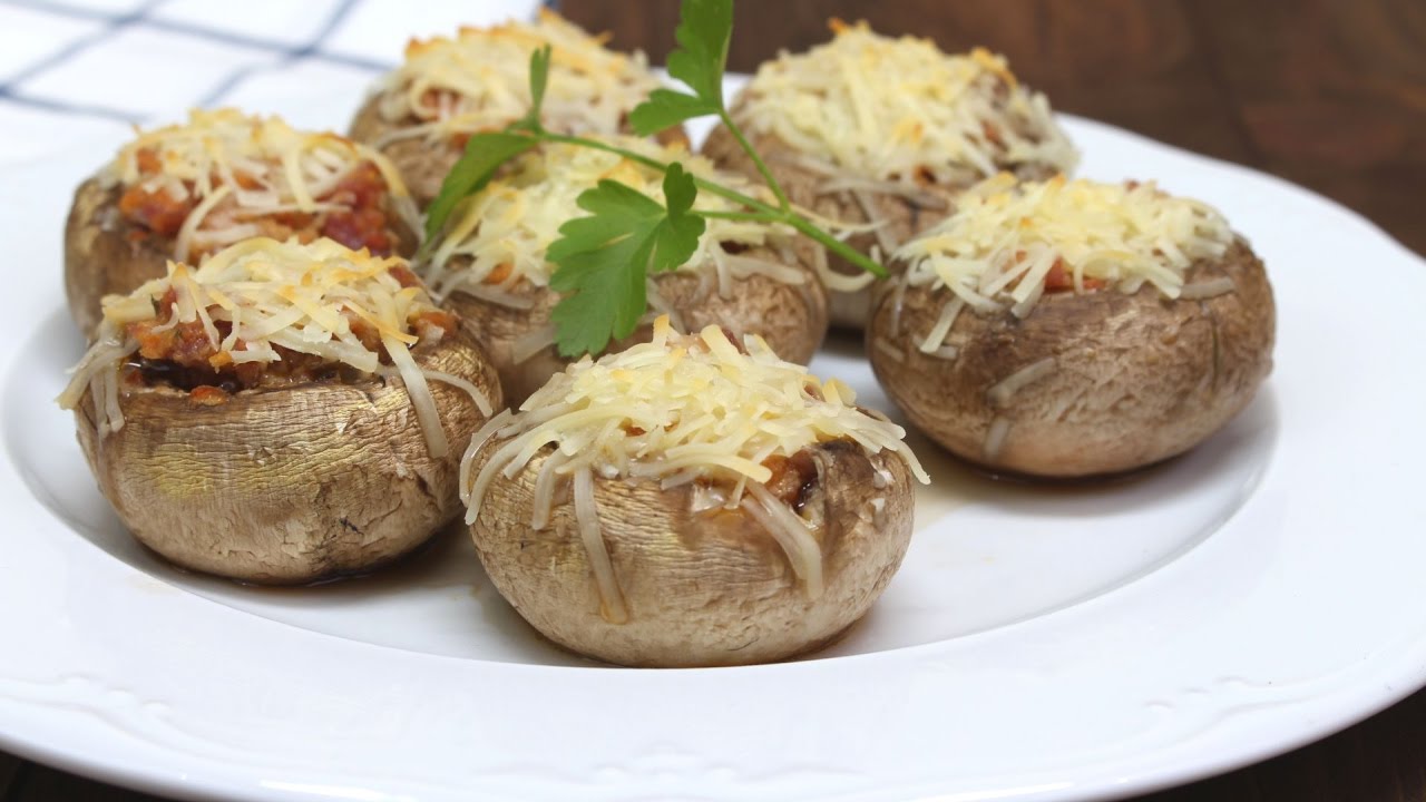 Receta de champinones rellenos para dieta Receta de champinones rellenos para dieta
