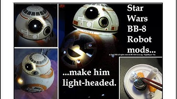 My Star Wars BB-8 Rolling Robot Mods. The Astro-Mech is now Light Headed!