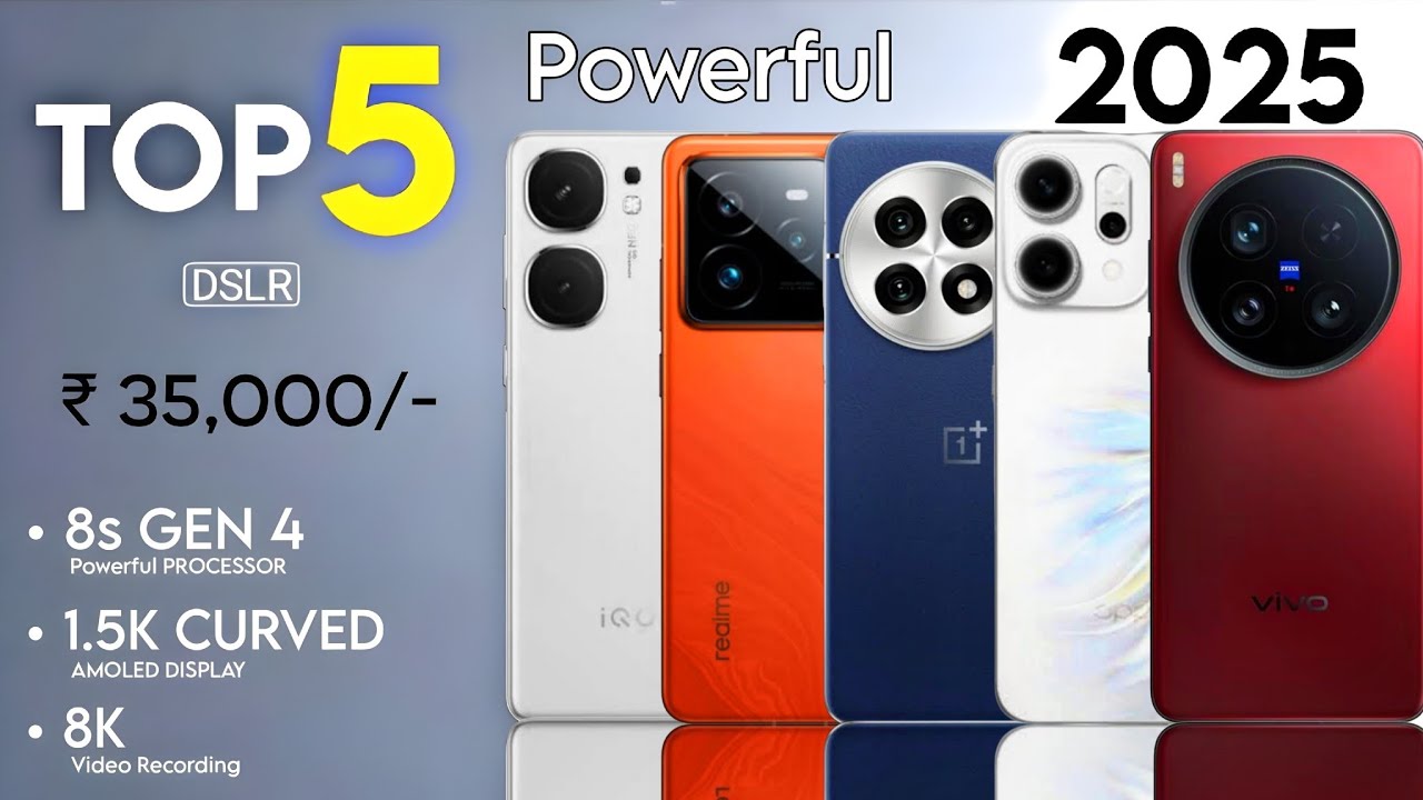 Top 5 best phone under 35000 5g 2025 | Phone under 35000 In August 2025 ...