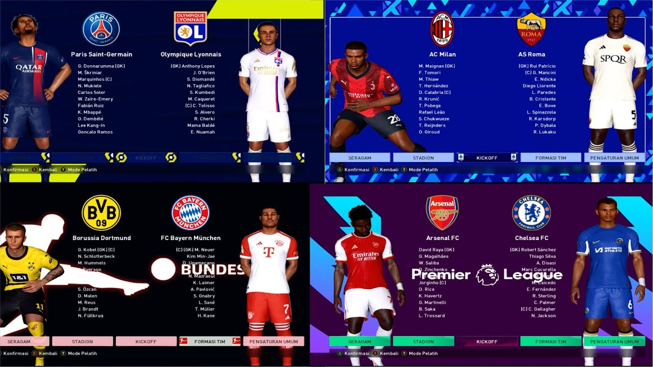 PES 2017 | NEW MENU SERVER UPDATE SEASON 2023/2024 - YouTube