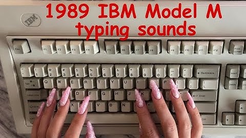 IBM Model M Keyboard, 1989 Grey Label - vintage mechanical buckling spring keyboard typing sounds
