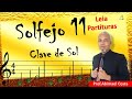 Solfejo melodico 11  - Clave de sol - partitura