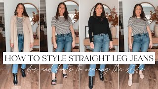 My Top Tip for Styling Straight Leg Jeans - Lady in VioletLady in Violet