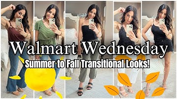 WALMART Clothing Haul and Try On|Summer to Fall Fashion 2023 #walmartwednesday