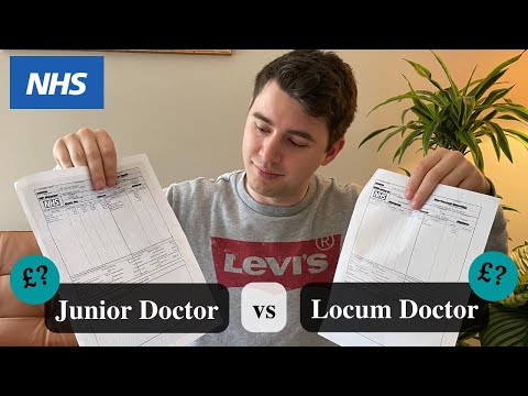 Locum Doctor vs Foundation Doctor Pay Slips in the NHS (How much do locum doctors make?)
