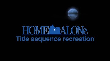 Home Alone title sequence recreation on Blender