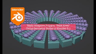 LIVENODING Adaptive Polygon (Face Area) for Geometry Nodes in Blender 3.1