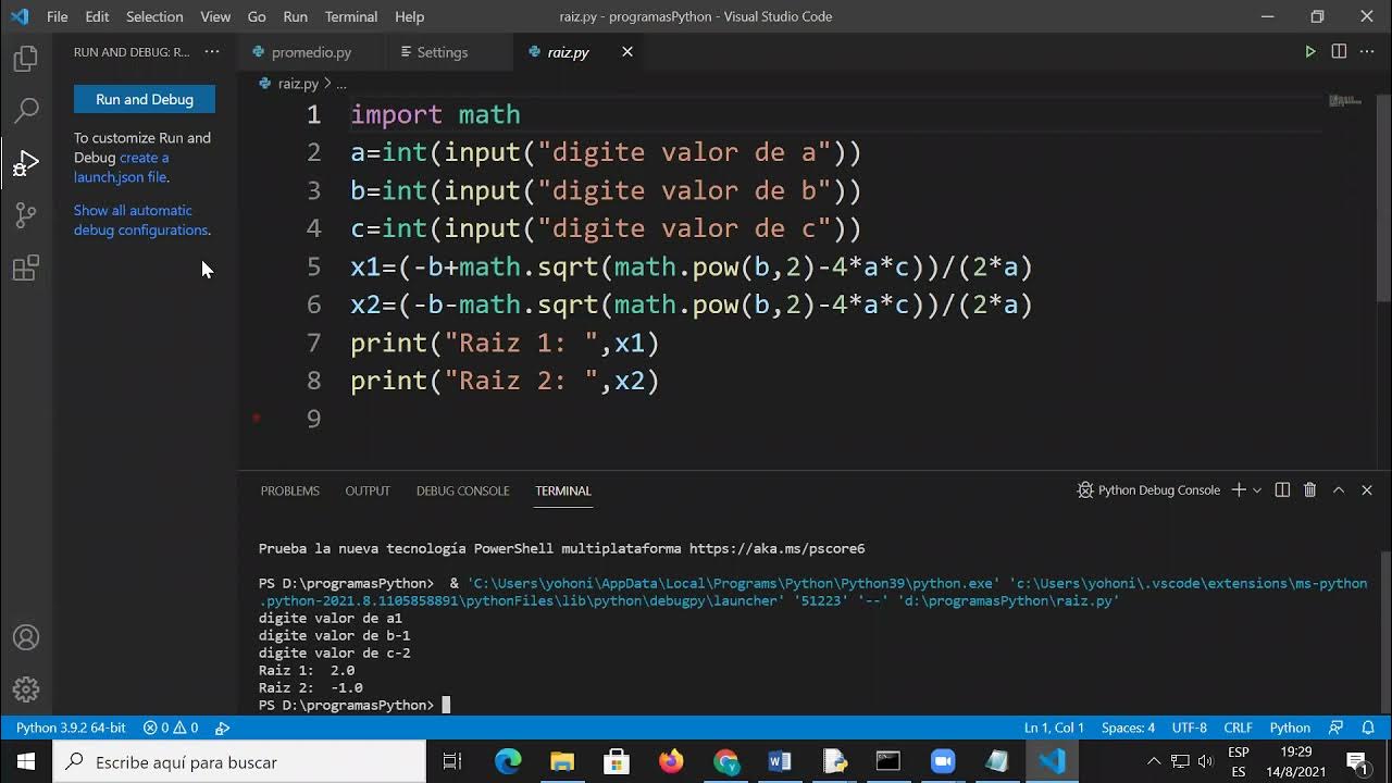 Python con Visual Studio Code - YouTube