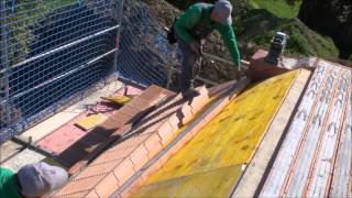 Thermoziegeldecke Verlegung Thermoziegeldecke Verlegung