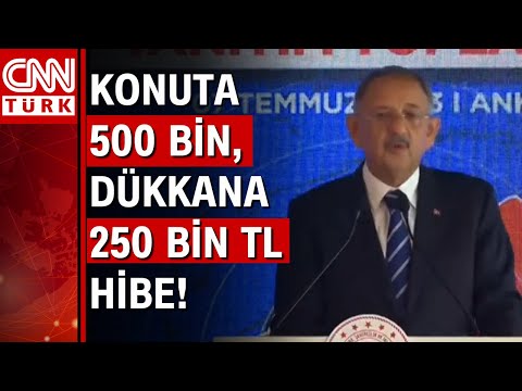 Depremzedelere yeni destek paketi! Bakan Özhaseki açıkladı: Konuta 500 bin dükkana 250 bin TL hibe