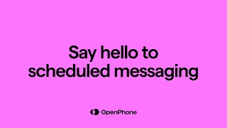Introducing Scheduled Messages In Quo Formerly Openphone