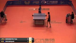 2015 SPANISH OPEN MS R64 MURAMATSU Yuto JPN vs KIM Minhyeok KOR