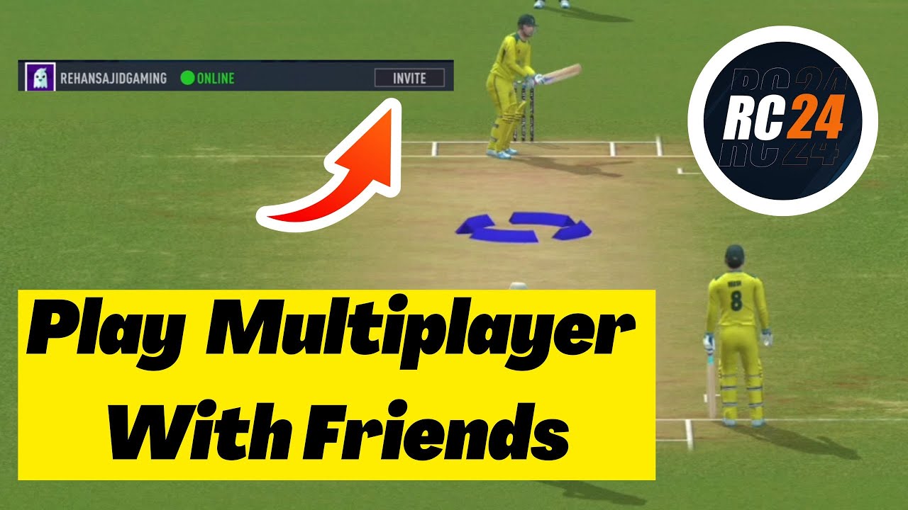 How to Play Multiplayer with Friends in Real Cricket 24 - YouTube