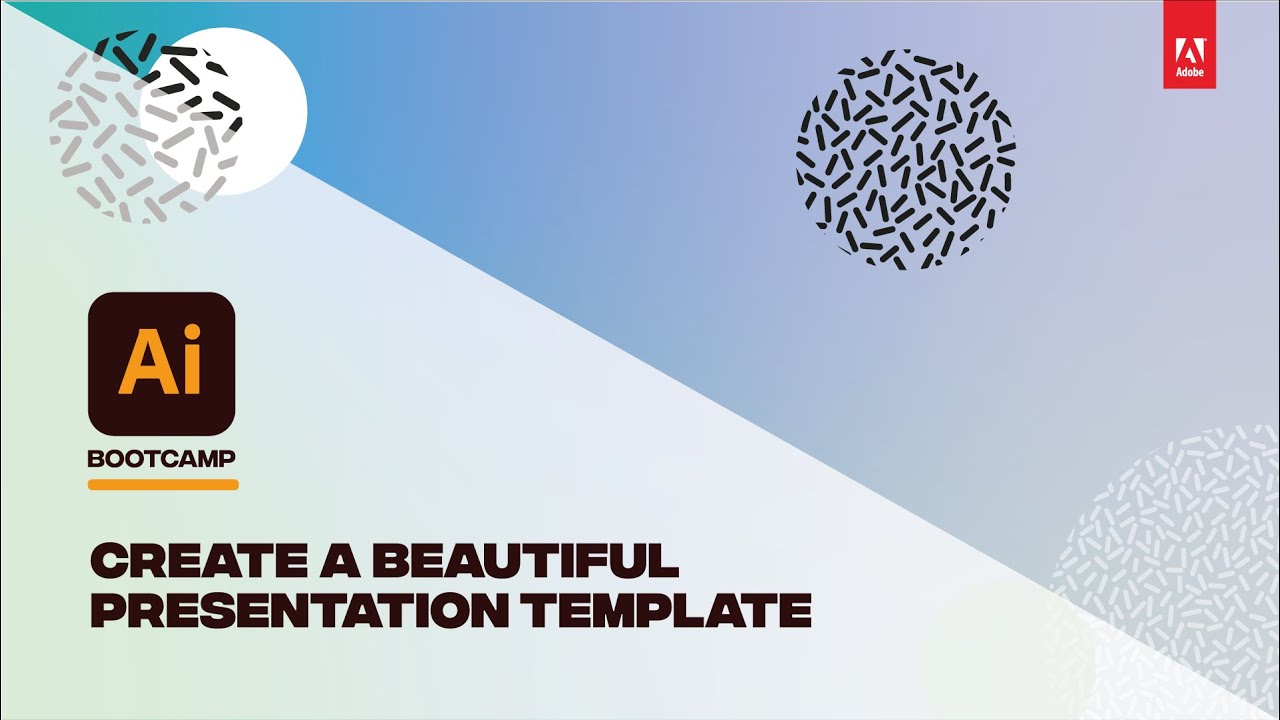 create presentation template illustrator